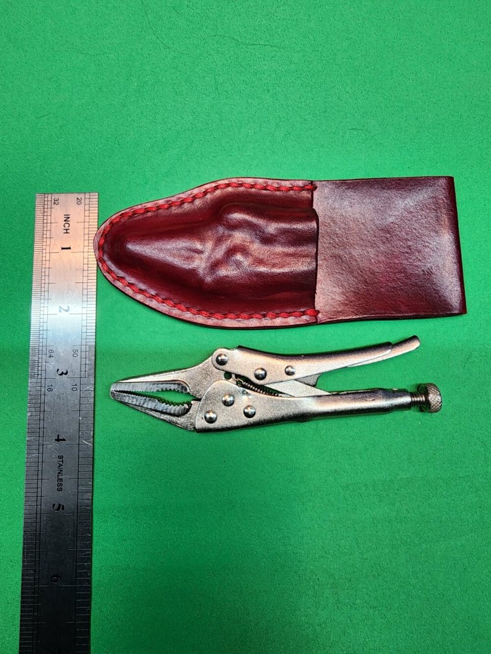 New Homemade Leather Pouch with Mastercraft Mini Vice Grips - Picture 6 of 15